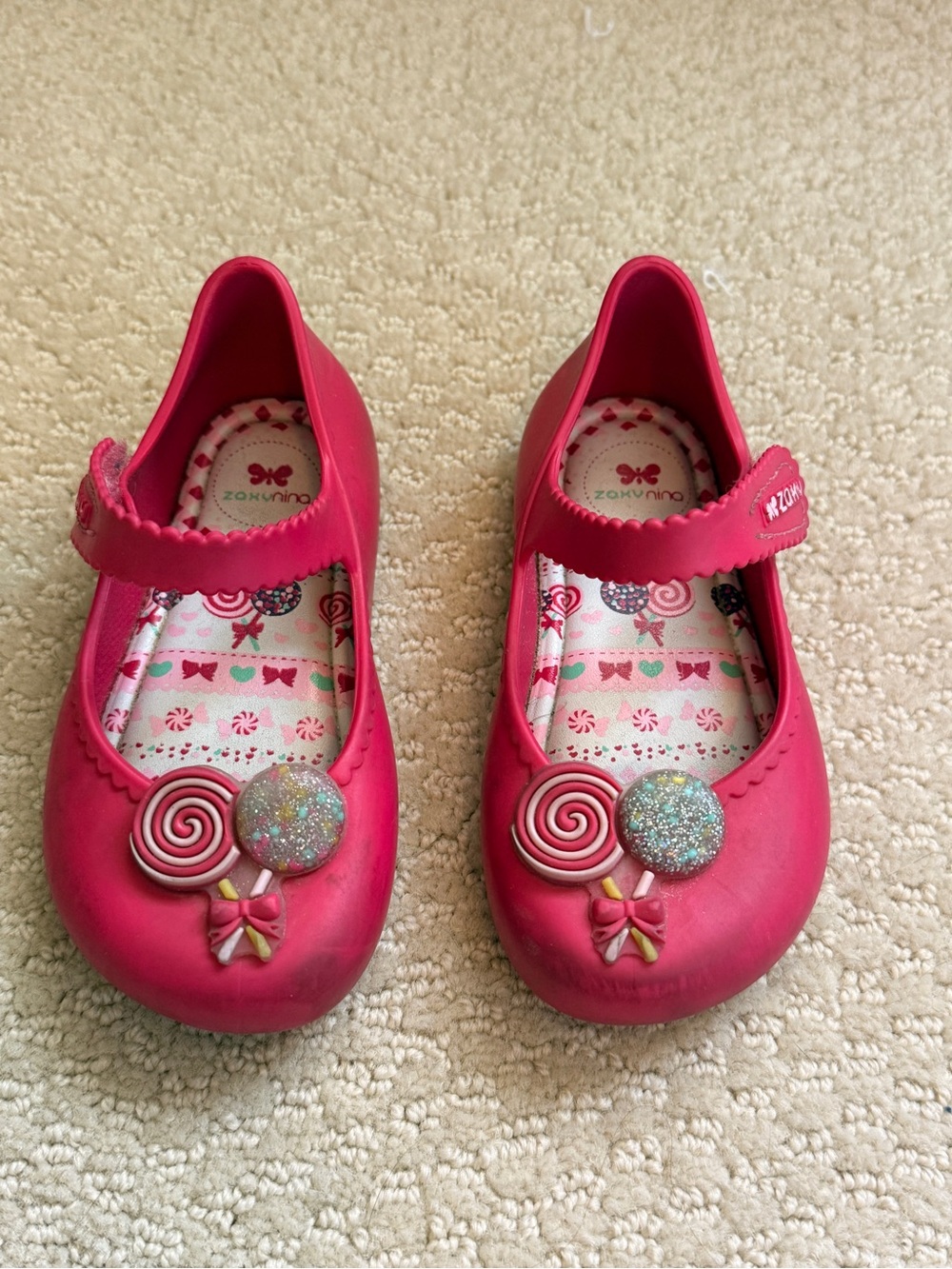 Girls' Pink Mary Jane Candy-Accent Shoes